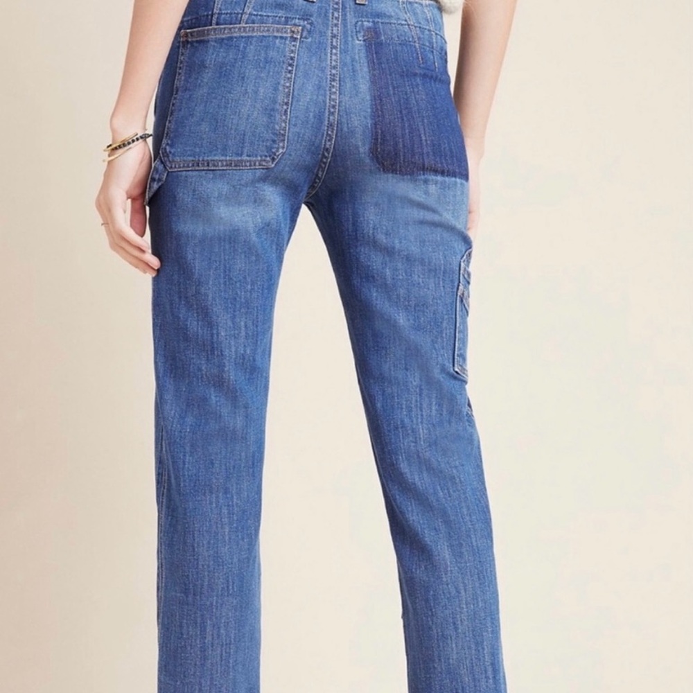 Pilcro and the letterpress by Anthropologie patchwork boyfriend jeans